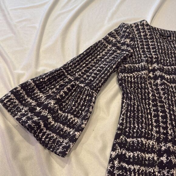 Talbots Black and White Sheath Dress with Bell Sleeves size 2 women’s casual - Picture 5 of 7